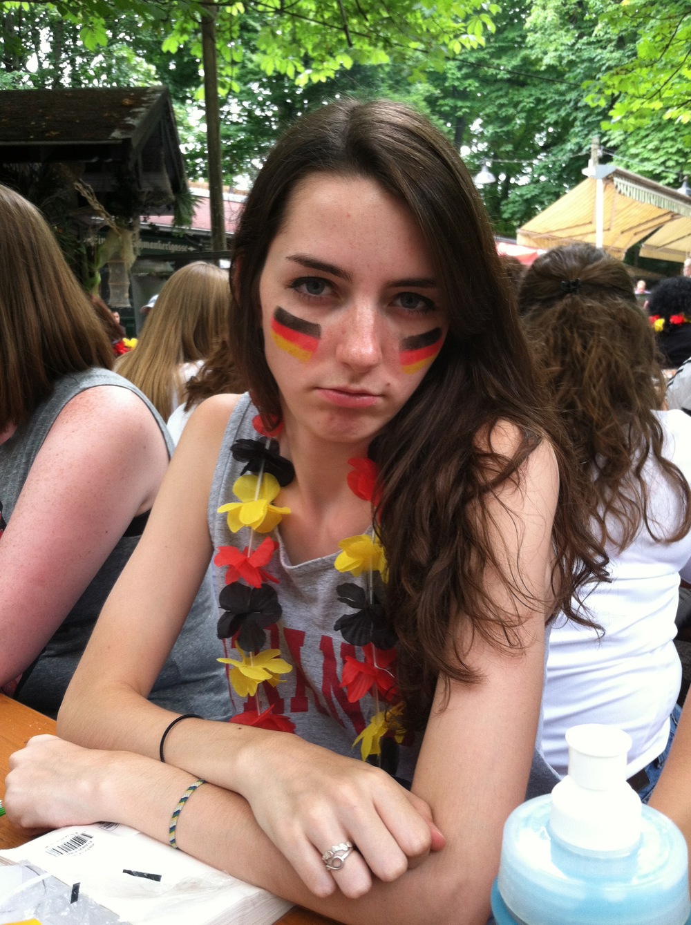 To set the scene: here we see an amateur travel blogger attempting to look like a seasoned Team Germany fan at a World Cup viewing in a Munich biergarten, Summer 2014.